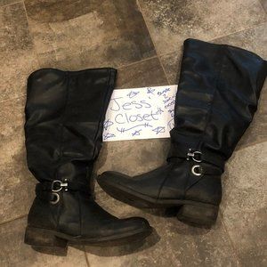 Kohl's Size 9 Extra Wide Mid Calf Zip Boots